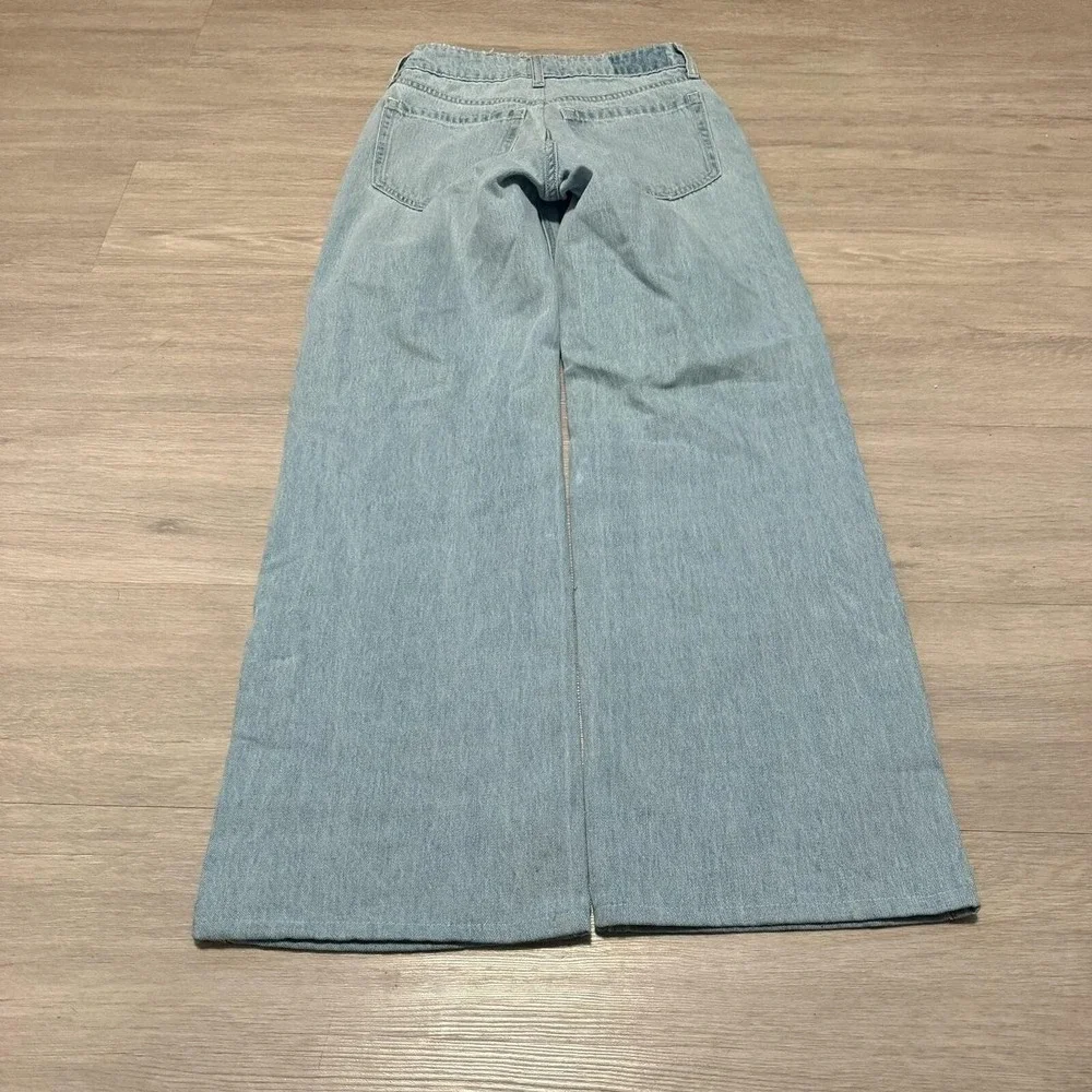 26x30 Blue Distressed Baggy Wide Leg Jeans Y2K 2000s